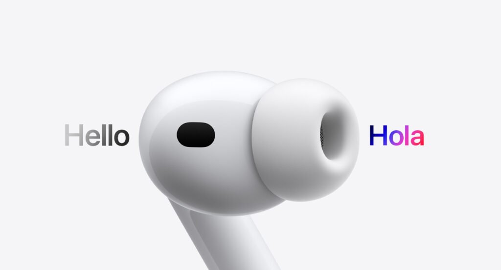 AirPods Pro 3 de Apple con estuche MagSafe, diseño in-ear y cancelación activa de ruido — imágenes oficiales de Apple México utilizadas con fines informativos en la reseña de Compra Lógica.